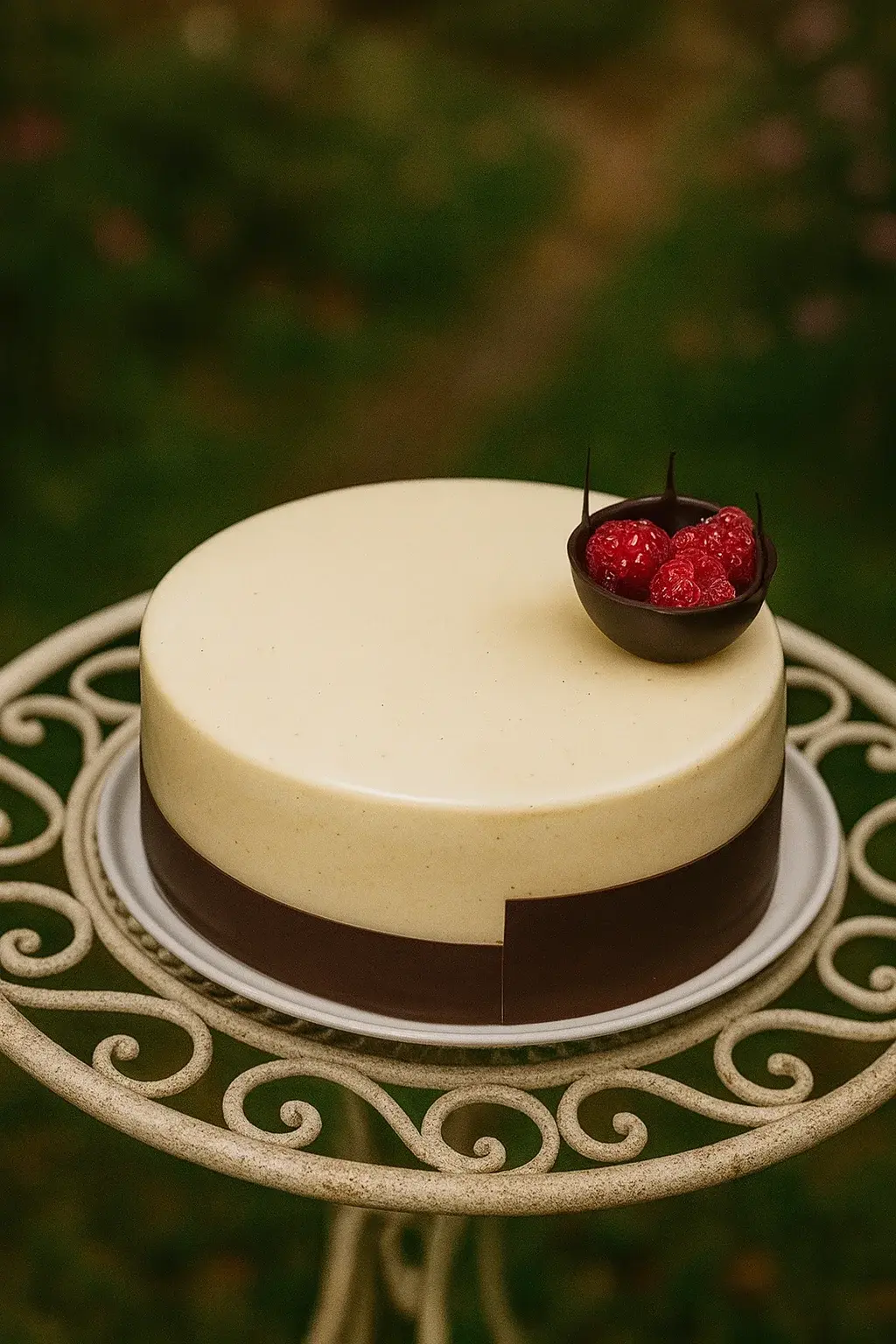 Tarta de Frambuesa y Pistacho