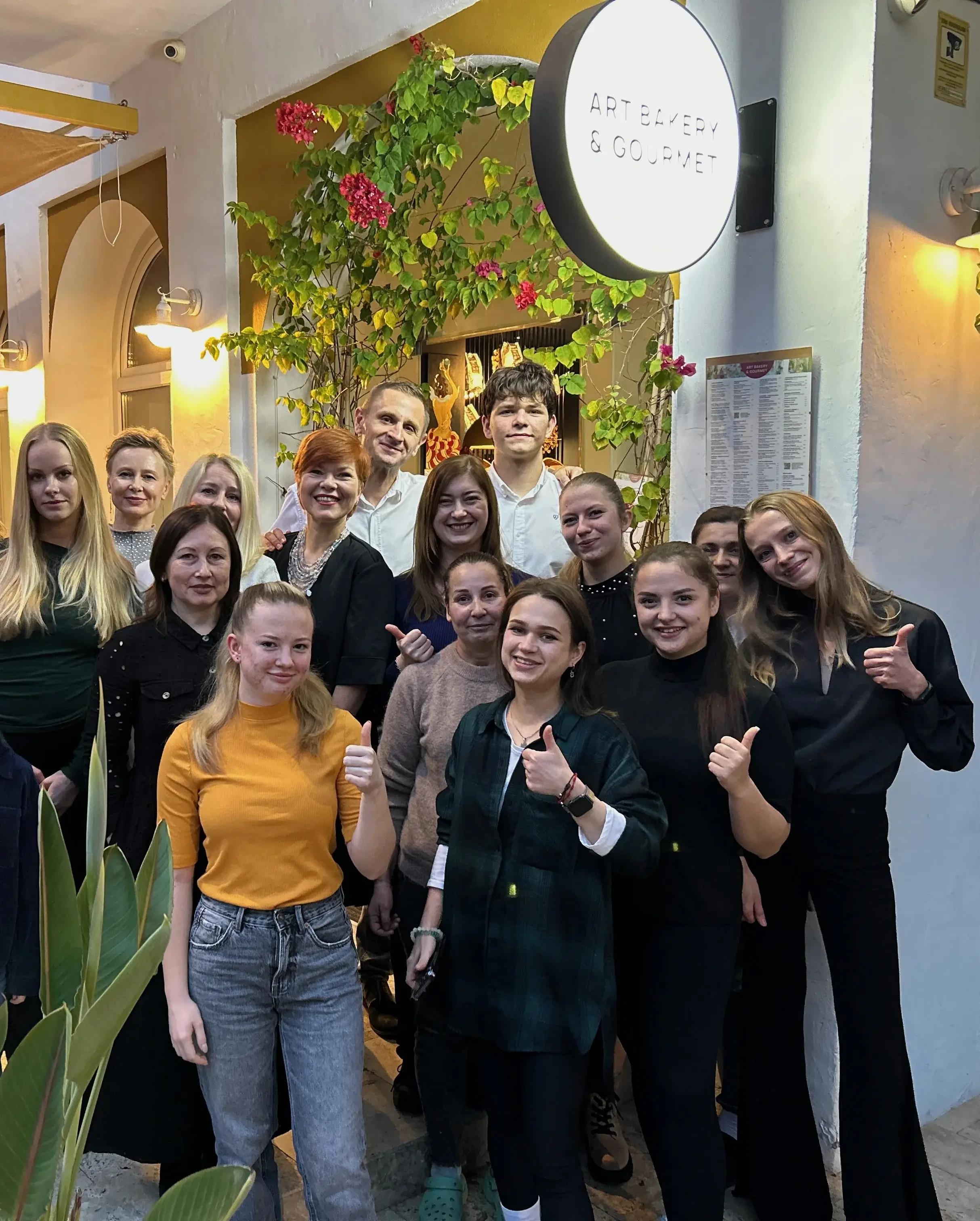 The Art Bakery team outside the Marbella location